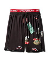 PATCH ALL-IN CORTO SWIM TRUNKS (BLACK)